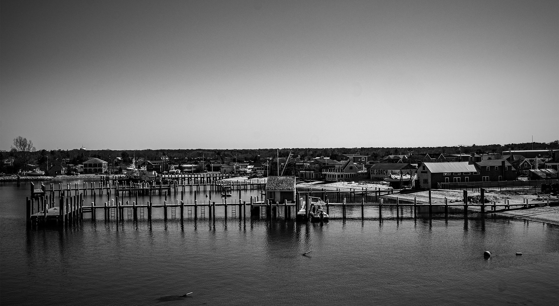 Vineyard Haven on Martha's Vineyard, Ma, from the ferry ©2021
